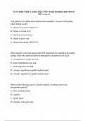 ACLS Study Guide 3 (Latest 2024 - 2025) Actual Questions and Answers 100% Correct