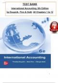 Test Bank For International Accounting, 6th Edition by Doupnik. Finn & Gotti, ISBN: 9781264556991, All 12 Chapters Covered, Verified Latest Edition