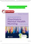 Test Bank for Davis Advantage for Psychiatric Mental Health Nursing 10th Edition by Karyn I. Morgan and Mary C. Townsend All Chapters Complete ISBN: 9780803699670 Newest Edition 2024 Instant Pdf Download