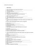 Nursing Terms Study Guide 