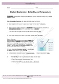 Student Exploration: Solubility and Temperature Gizmo | CHEM 1160 M9L2M1 Solubility Temperature Gizmo-1 (answered)