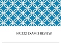 CHAMBERLAIN NR 222 Exam 3 Review Questions and answers