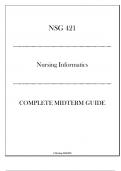 (HU) NSG 423 Policy, Trends, & Ethics in Nursing - Complete Midterm Guide 20242025