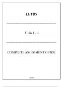 LETRS Units 1 - 4 Complete Assessment Guide 2024