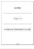 LETRS Units 5 - 8 Complete Assessment Guide 2024