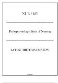 (FIU) NUR 3125 Pathophysiologic Basis of Nursing - Latest Midterm Review 20242025