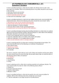 ATI PHARMACOLOGY FUNDAMENTALS - ATI  Questions & Answers