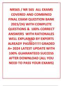 NR565 / NR 565  ALL EXAMS COVERED AND COMBINED FINAL EXAM QUESTION BANK 2023/24) WITH COMPLETE QUESTIONS &  100% CORRECT ANSWERS  WITH RATIONALES WELL EXPLAINED BY EXPERTS ALREADY PASSED!!!!! GRADED A+ 2024 LATEST UPDATE WITH 100% GUARANTEED SUCCESS AFTER