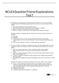 Exam (elaborations) Medsurg 2210 _ NCLEX TEST7 WITH EXPLANATIONS 