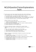 Exam (elaborations) Medsurg 2210 _ NCLEX TEST6 WITH EXPLANATIONS 