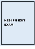 HESI PN EXIT EXAM 2021