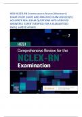 HESI NCLEX-RN COMPREHENSIVE REVIEW (MATERNITY) EXAM STUDY GUIDE AND PRACTICE EXAM 2024/2025 | ACCURATE REAL EXAM QUESTIONS WITH VERIFIED ANSWERS | EXPERT VERIFIED FOR A GUARANTEED PASS | LATEST UPDATE