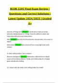 BCOR EXAM BUNDLE | QUESTIONS AND VERIFIED SOLUTIONS | LATEST UPDATE 2024./2025