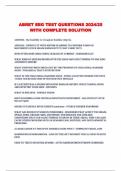 ABRET EEG TEST QUESTIONS 2024/25 WITH COMPLETE SOLUTION