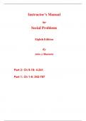 Instructor's Manual For Social Problems 8th Edition By John J. Macionis Henslin (All Chapters, 100% Original Verified, A+ Grade)