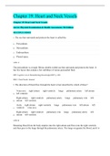 Chapter 19: Heart and Neck Vessels Chapter 19: Heart and Neck Vessels Jarvis: Physical Examination & Health Assessment, 7th Edition MULTIPLE CHOICE