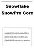 Snowpro Core Certification Questions with 100% Correct Answers