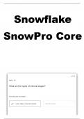 Snowflake SnowPro Core Certification Questions with 100% Correct Answers