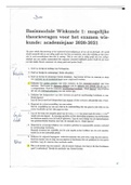 Uitgewerkte Theorievragen Basismodule Wiskunde 1