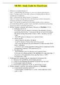 NR503 FINAL EXAM STUDY GUIDE VERSION 1 / NR 503 FINAL EXAM STUDY GUIDE VERSION 1 (NEWEST 2021) | CHAMBERLAIN COLLEGE OF NURSING 