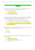 NR 302 PRACTICE QUESTION & ANSWER HEAD, FACE, NECK, AND REGIONAL LYMPHATICS	(LATEST)| -Chamberlain College of Nursing