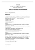 Test Bank to accompany Life: The Science of Biology, Eleventh Edition Sadava • Hillis • Heller • Hacker  Chapter 15: Gene Mutation and Molecular Medicine