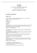 Test Bank to accompany Life: The Science of Biology, Eleventh Edition Sadava • Hillis • Heller • Hacker  Chapter 20: Mechanisms of Evolution