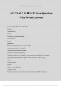 ATI TEAS 7 SCIENCE Exam Questions With Revised Answers