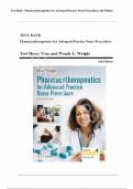 Test Bank for Pharmacotherapeutics for Advanced Practice Nurse Prescribers Sixth Edition by Teri Moser Woo | Complete Guide A+