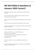 EXAM BUNDLE  FOR NR 566   (COMPLETE PACKAGE) Questions)100% Correct!!