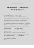 BSC1005 Chapter 8 Exam Questions With Revised Answers.