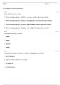 Alcohol exam study guide2024 questions with correct ans!!