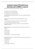 Orofacial 2 final UPDATED Exam  Questions and CORRECT Answers