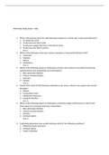 NUR 1121C - BAH Final Exam Study Guide.