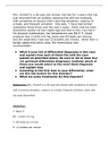 Exam (elaborations) NR 507 WEEK 4 PART 1 CASE Chamberlain College of Nursing (NR-507)