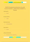 SWSCO Engineering Questions & 100%  Correct Answers- Latest Test | Graded A+ |  Passed