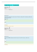 Straighterline :ENG 102- Graded Quiz 4.2 - Frankenstein (answered)