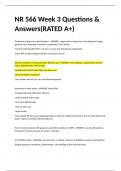 NR 566 Week 3 Questions & Answers(RATED A+)