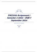 FAC3703 Assignment 1 Semester 2 2024 - DUE 7 September 2024