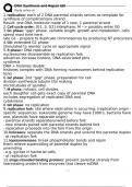 DNA Synthesis and Repair I & II Question and answer 2024