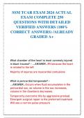 SSM TCAR EXAM 2024 ACTUAL EXAM COMPLETE 250 QUESTIONS WITH DETAILED VERIFIED ANSWERS (100% CORRECT ANSWERS) /ALREADY GRADED A+