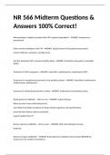 NR 566 Midterm Questions & Answers 100% Correct!