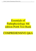 Essentials of Pathophysiology 4th edition Porth Test Bank