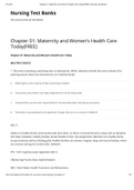 NR 327 Maternity and Womens Health Care Today GRADED A