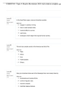 USHIST101  Graded Exam #1 Topic 4: Road to Revolution 2021 trial solution complete questions and answers 