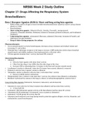 NR566 / NR 566 Week 2 Study Guide Outline (2021 / 2022): Advanced Pharmacology for Care of the Family - Chamberlain College Of Nursing.