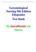 Gerontological Nursing 9th Edition Eliopoulos Test Bank