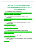 NUR 2063 - Exam 2 QUESTIONS AND ANSWERS 2024/25 REVIEW 