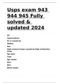 Usps exam 943 944 945 Fully solved & updated 2024