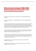 2024 permanent makeup VA PMU DPOR Questions and Answers (2024 / 2025) | 100% Correct Verified Answers Graded A+